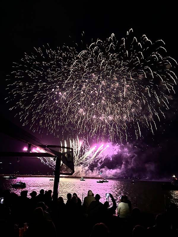 The Corinthian Night - Watching the Fireworks in Plymouth 