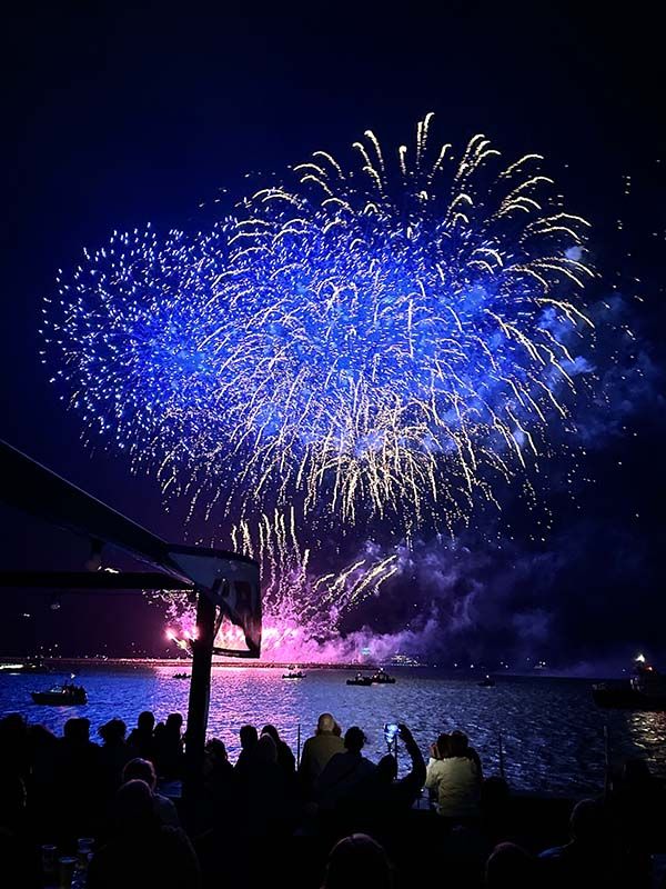 The Corinthian Night - Watching the Fireworks in Plymouth 