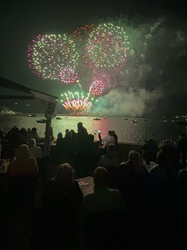 The Corinthian Night - Watching the Fireworks in Plymouth 