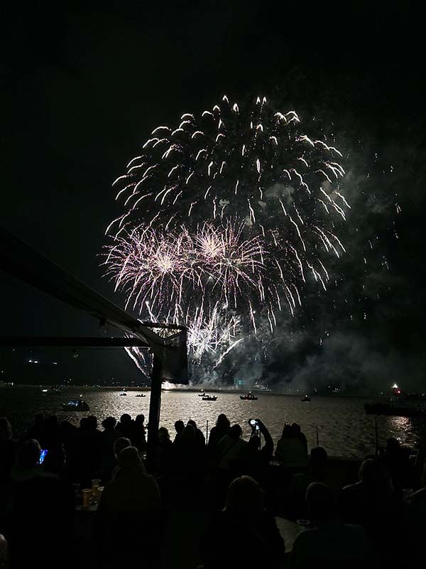 The Corinthian Night - Watching the Fireworks in Plymouth 